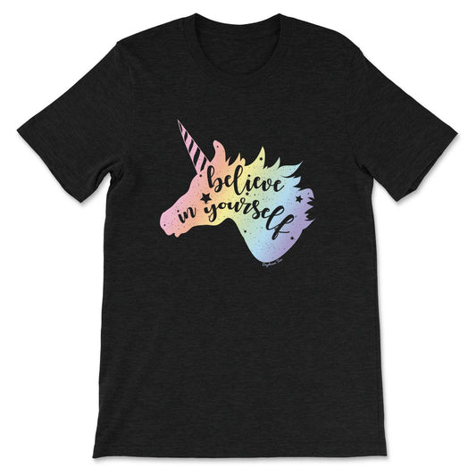 Daydream Tees Believe In Yourself Black Heather