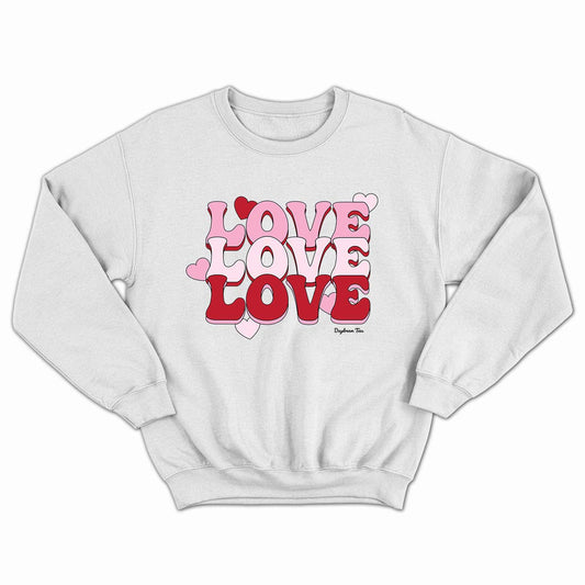 Daydream Tees Love Love Love Crewneck